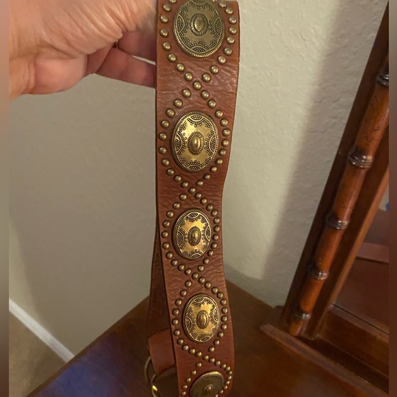 Leather Studded Belt - Picture 7 of 11